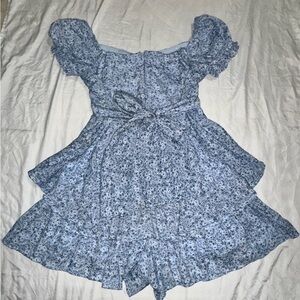 Mi Ami Blue Floral Dress